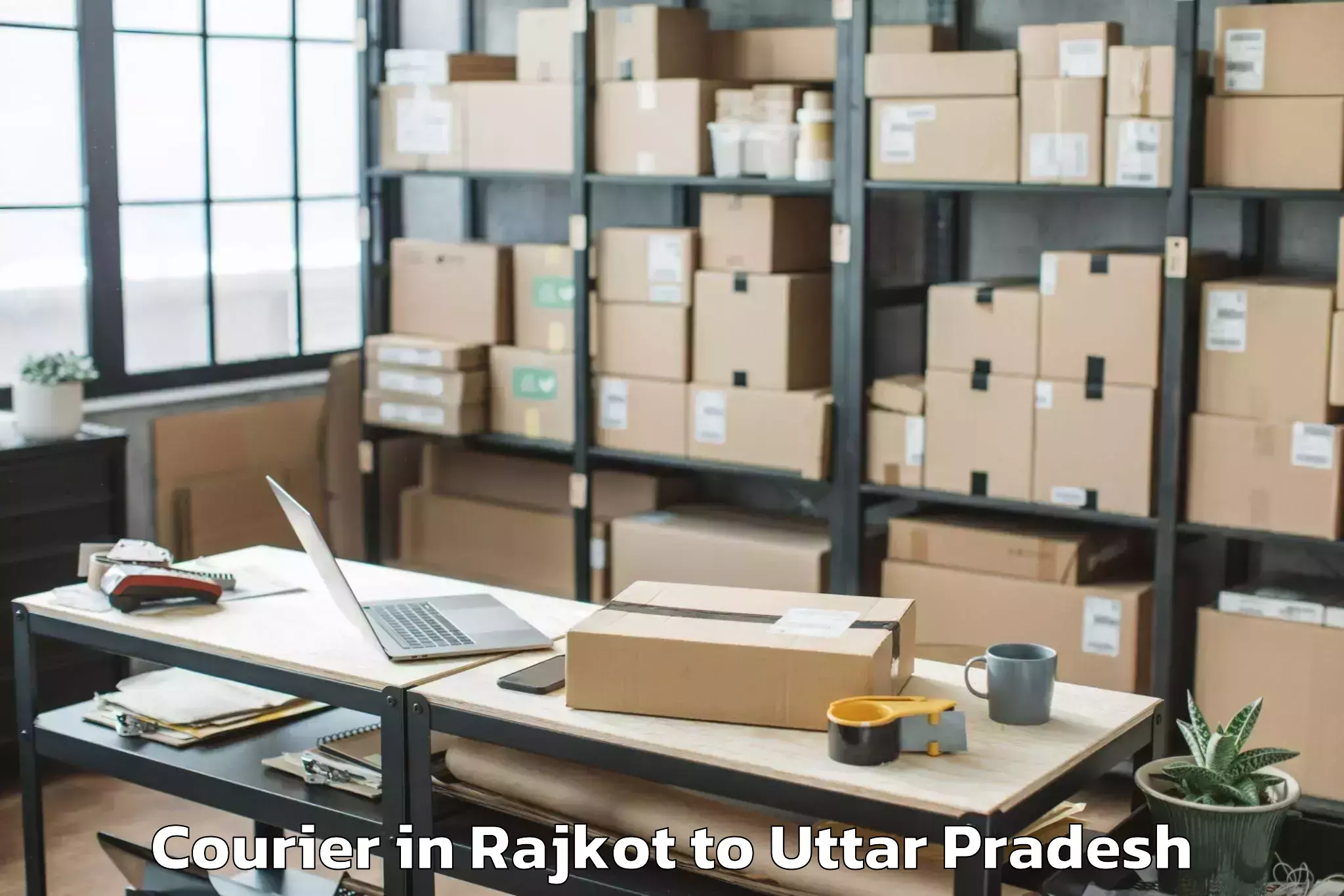 Book Rajkot to Varanasi Airport Vns Courier Online